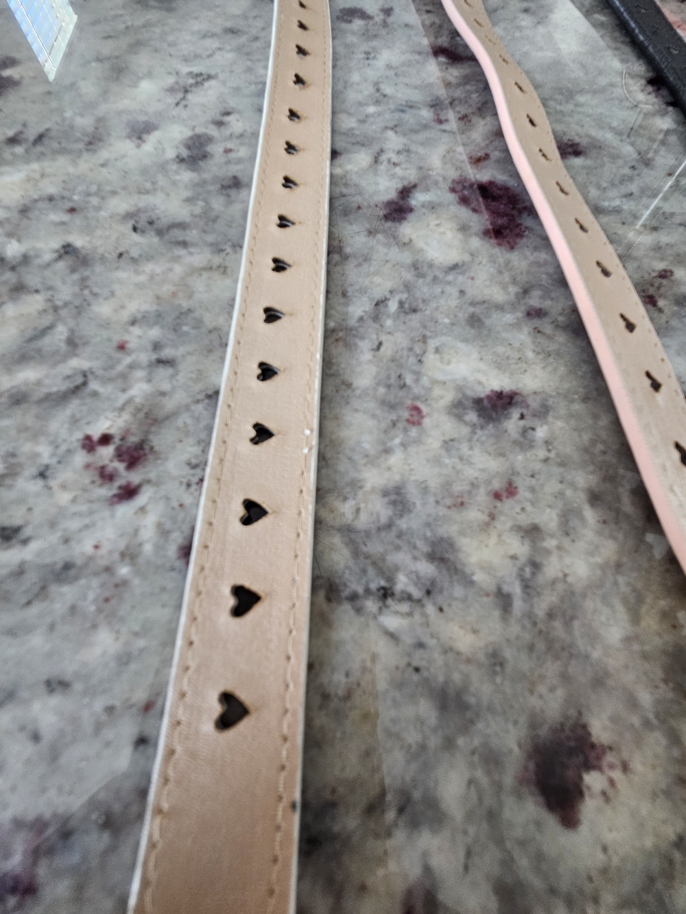 Source Unknown Heart-Accent Belts Faux Leather in White, Red, Pink, and Black - Picture 6 of 10